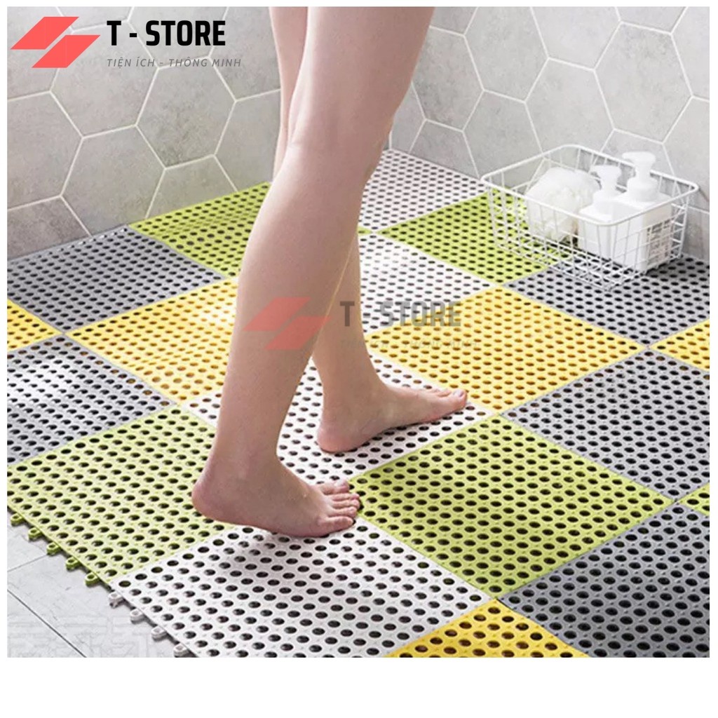 [SIÊU CHẤT ]  Miếng lót sàn chống trơn cho nhà tắm, nhà vệ sinh, nhà bếp và các khu vực ẩm ướt và trơn trượt.( 30x30cm m