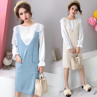 D37 váy bầu thu đông kiểu dáng xinh xắn, nhiều mẫu mã cho mẹ bầu