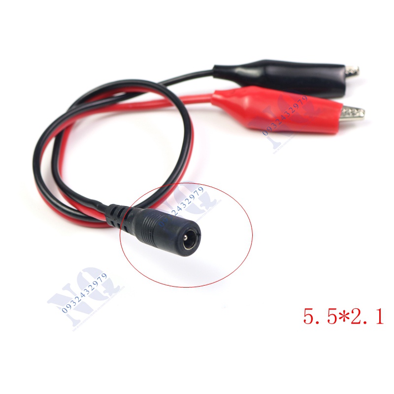 Jack chuyển đổi DC sang đầu kẹp cá sấu, Jack kết nối kẹp cá sấu