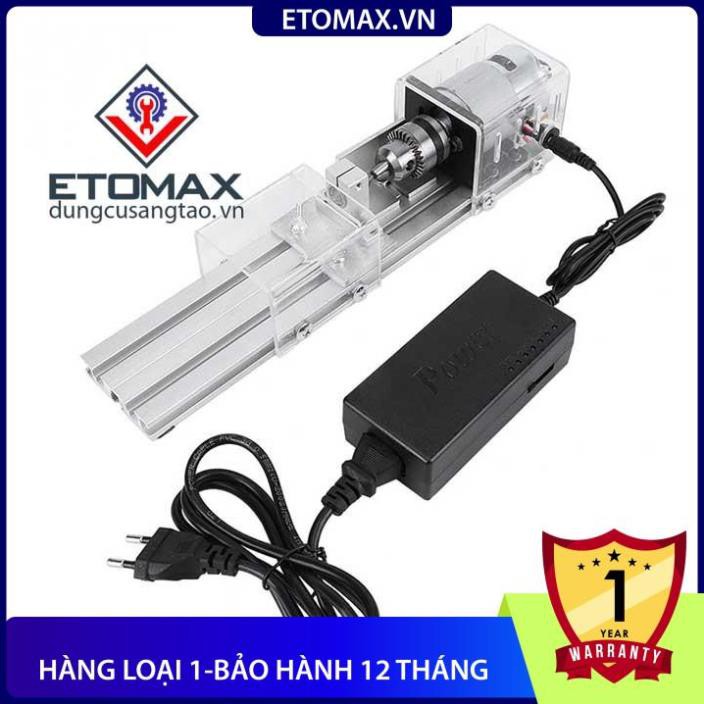 [Hàng loại 1-Bảo hành 12 tháng] Máy tiện mini DIY V1 ( ETOMAX )