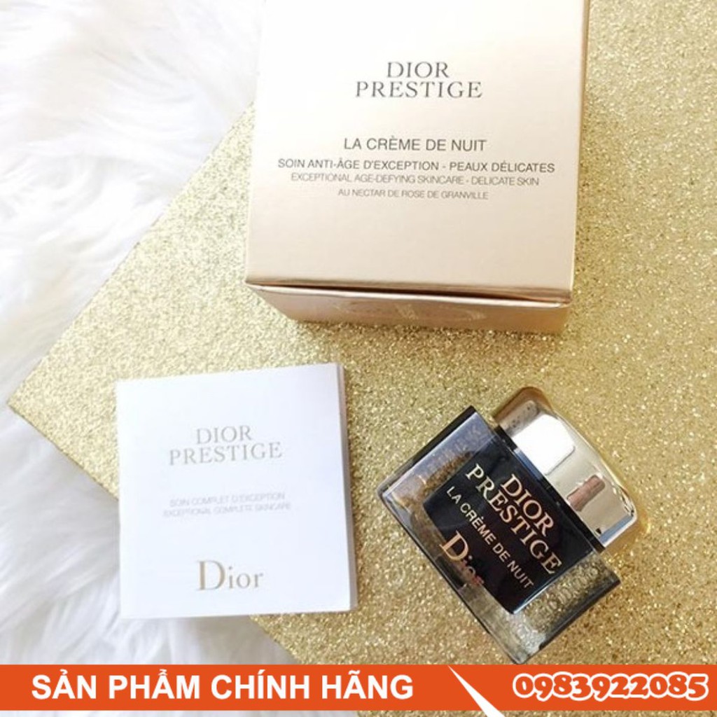 Kem dưỡng cao cấp giải quyết moi vấn đề của da Dior Prestige La Creme De Nuit 5ml