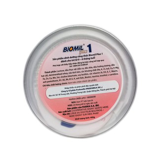 Sữa BioMil Plus số 1 400g 0-6 tháng