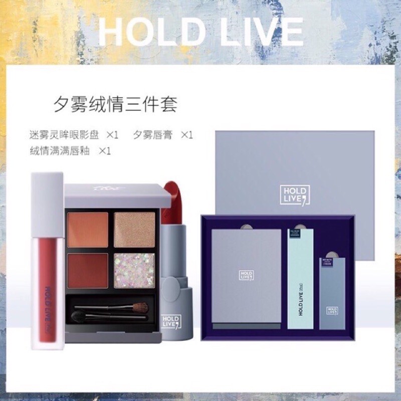 Set Trang Điểm 3 Món Hold Live: Phấn Mắt Và 2 Cây Son | BigBuy360 - bigbuy360.vn