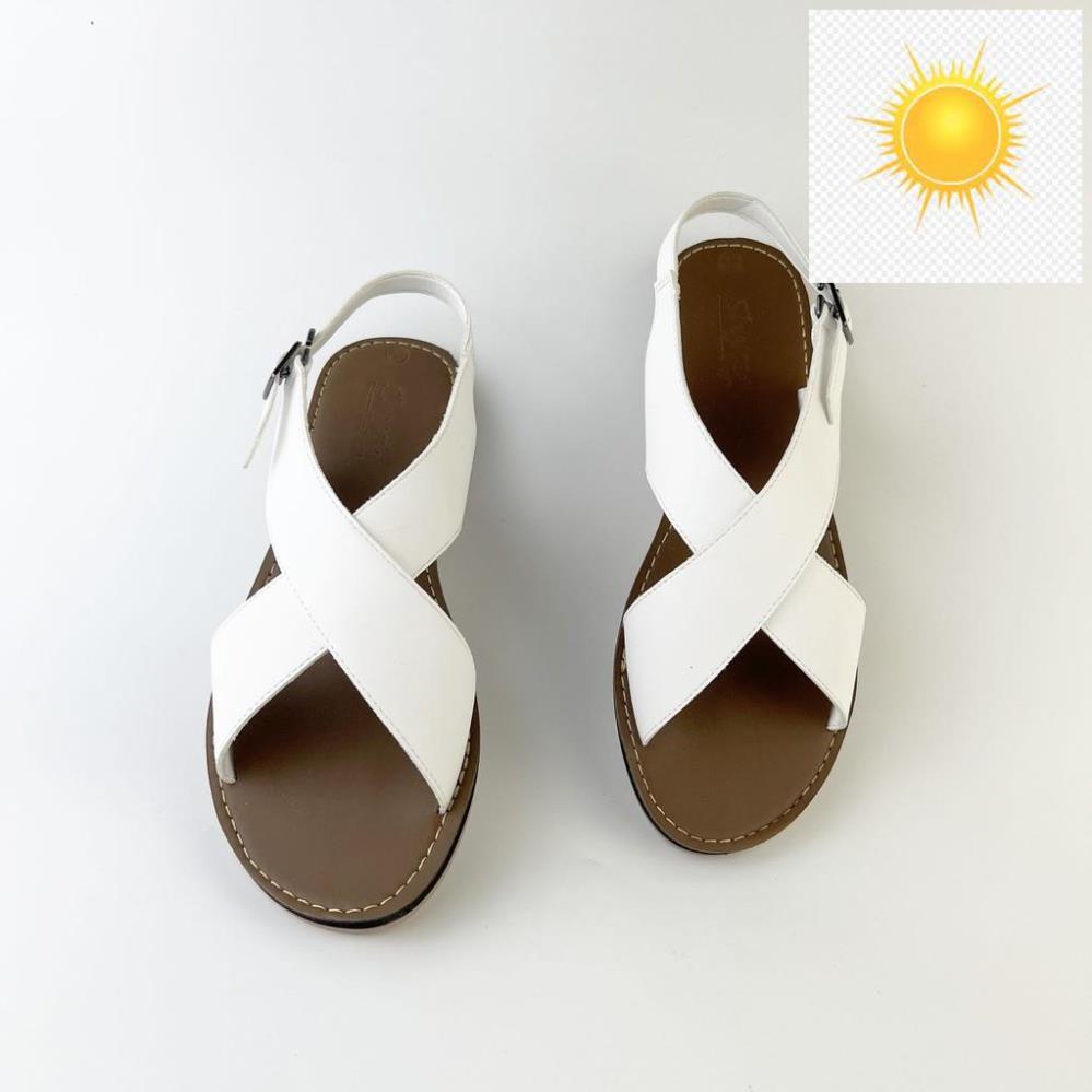 ️🎽 Dép sandal nữ đẹp thời trang đi biển, đi học xinh quai bản to đế bệt có Bigsize cao cấp chính hãng S002 ️🎽