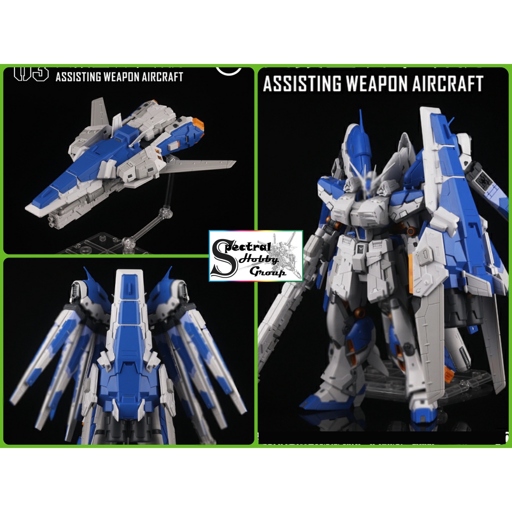 Phụ kiện mô hình lắp ráp HWS cho RG Hi-V Hi Nu (kèm action base + decal nước) Assisting weapon aircraft - Susan model