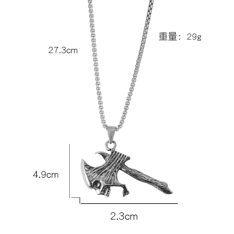 Vòng cổ Kim Loại Hình Chiếc Rìu Phong Cách Âu Mỹ Cá Tính