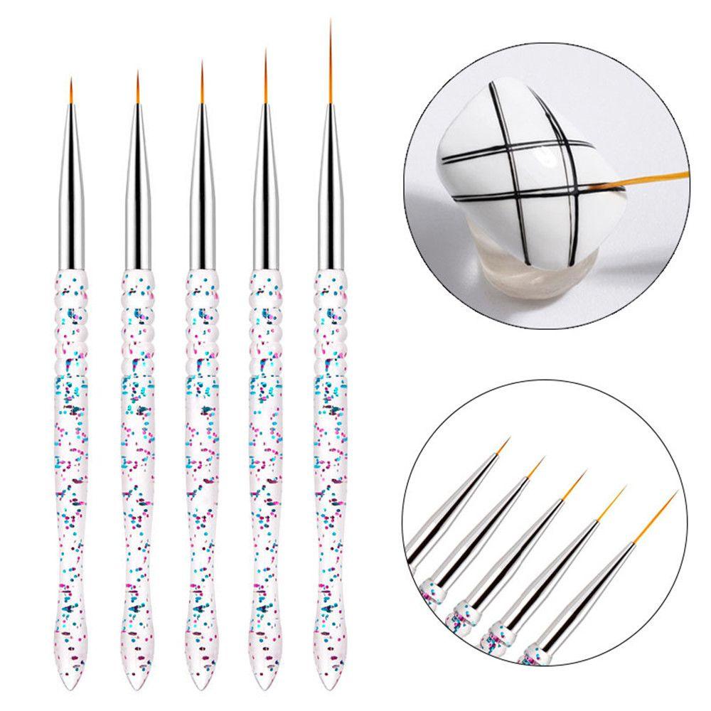 LAYOR1 Set 5 Cọ Vẽ Trang Trí Móng Tay Nghệ Thuật