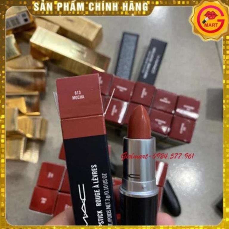 [1 ĐỔI 1] Son Mac Mocha 813 Satin - Màu cam đất thời thượng | BigBuy360 - bigbuy360.vn