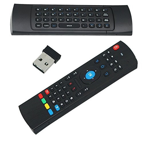 k89 Chuột bay kiêm bàn phím Air Mouse Keyboard MX3 (Đen) + Tặng 01 cặp pin AAA 1