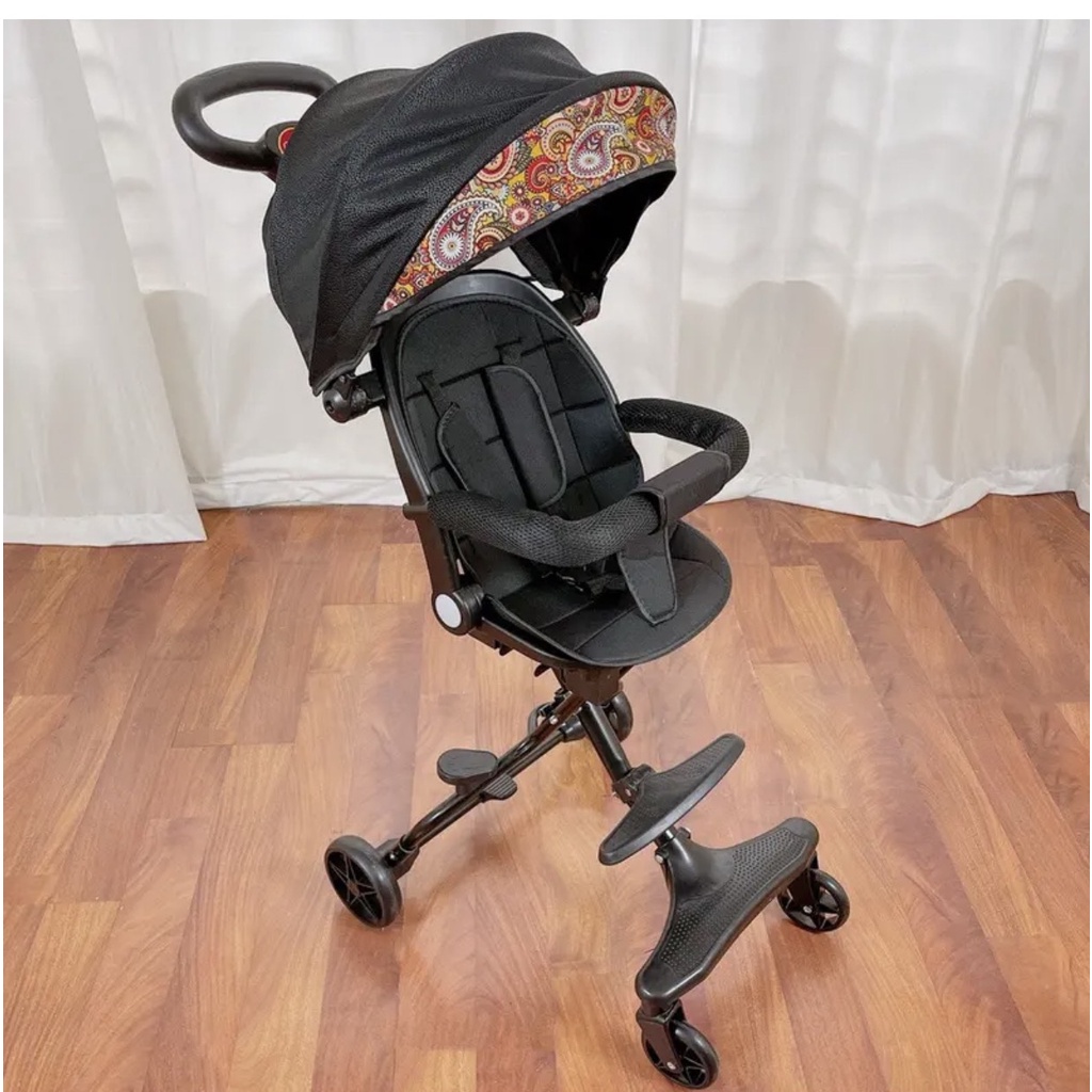 Xe đẩy gấp gọn M8 ngả sâu 170 độ đi dạo vừa ngồi vừa nằm , có thể đảo 2 chiều ghế ngả có đệm + mái full phụ kiện(loại 1)