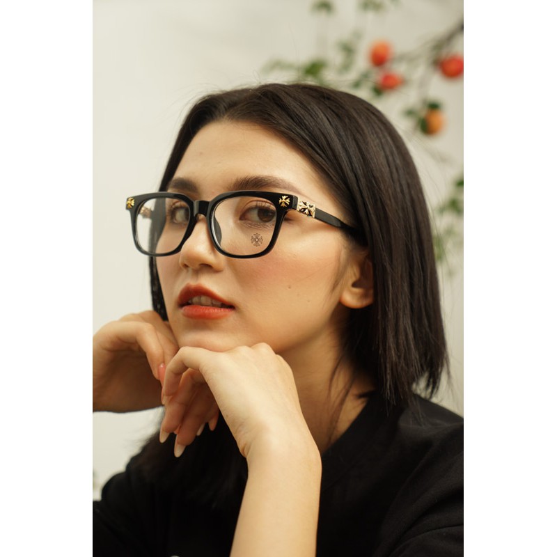 Gọng kính mắt thời trang nam nữ ANNA dáng vuông chất liệu nhựa cốt kim loại 380HQ010 | BigBuy360 - bigbuy360.vn