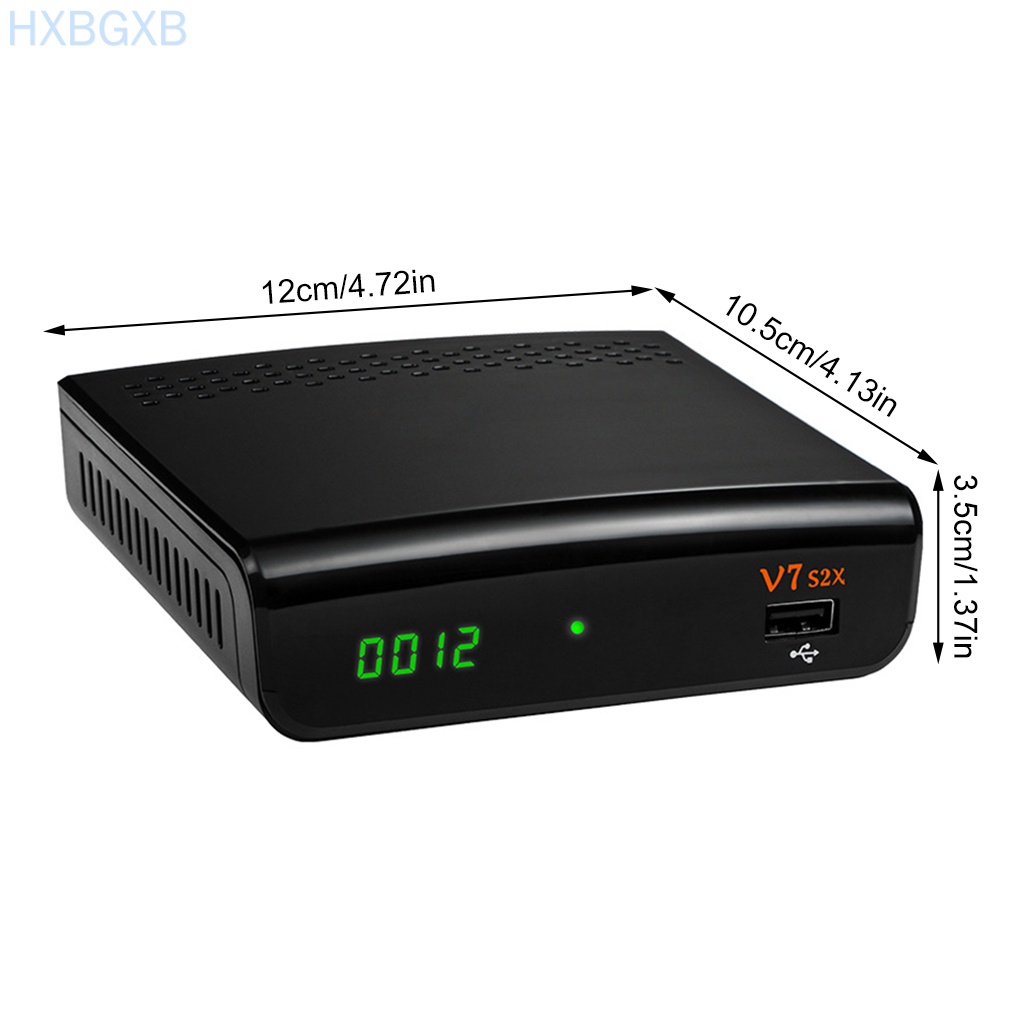 HXBG GTMEDIA V7S2X TV Receiver USB Digital Top Box 1080P Decoder TV Box for DVB-S2 DVB-S2X, EU Plug