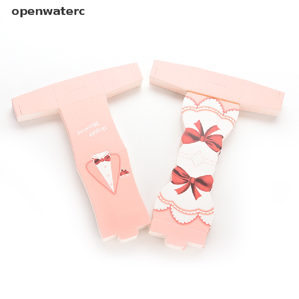 Set 100 Hộp Đựng Kẹo Cưới Hình Cô Dâu Chú Rể Hoạt Hình Dễ Thương