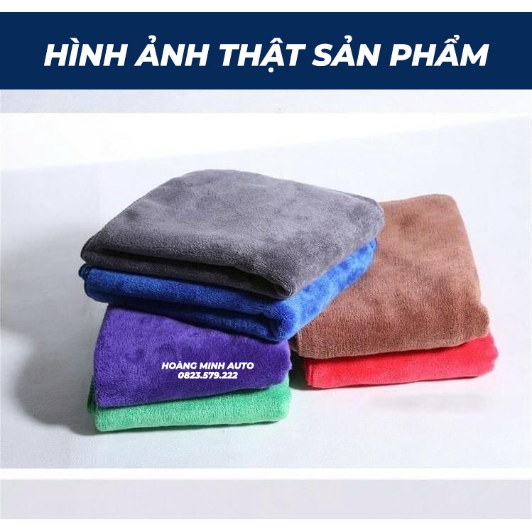 Khăn lau Microfiber dùng để gội đầu, quấn đầu SPA, lau rửa xe ô tô xe máy đa năng