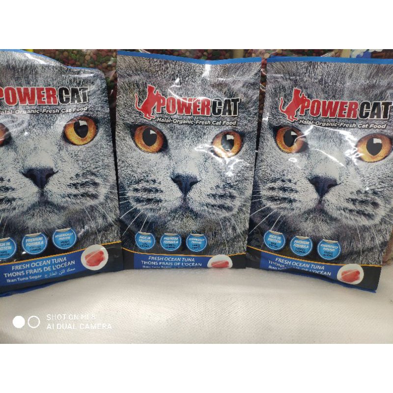 Thức ăn Mèo nhập khẩu Malaysia POWERCAT cho mèo trưởng thành gói 500g, 1.4kg, túi chiết 1kg