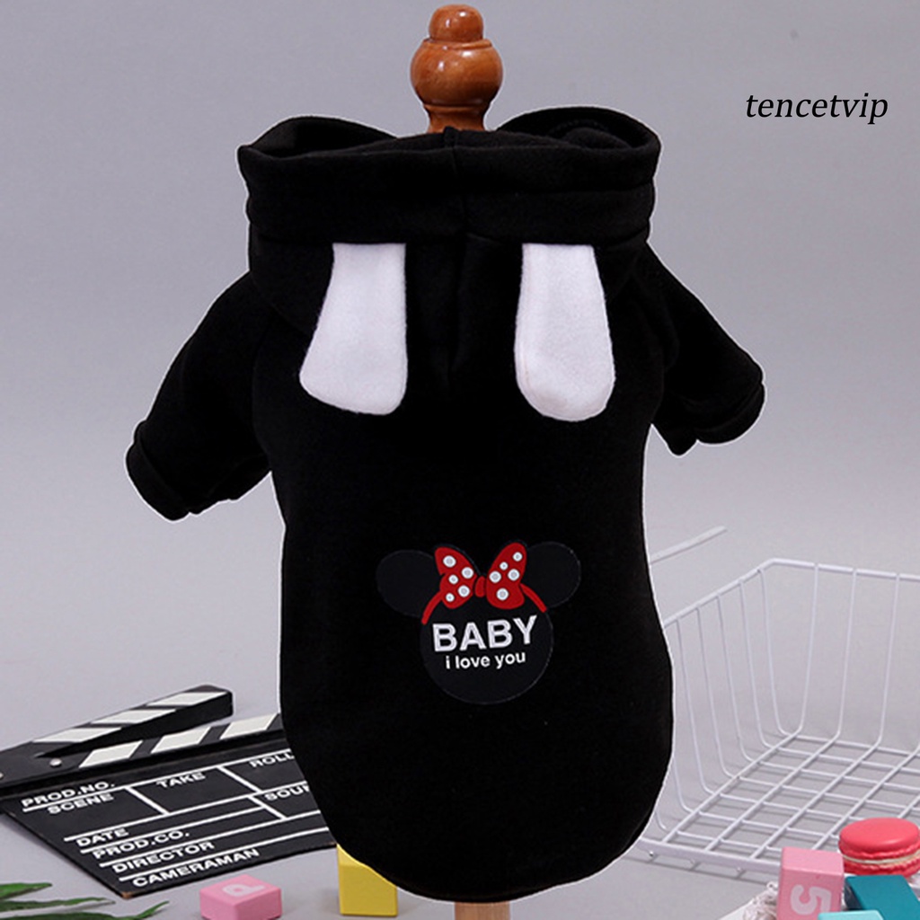 Áo hoodie giữ ấm in họa tiết thời trang mùa đông cho thú cưng