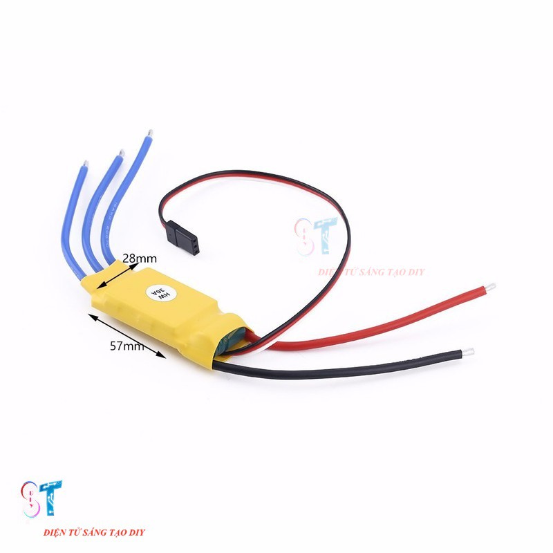 Mạch điều tốc động cơ 3 pha ESC 30A chế tàu thủy điều khiển từ xa, máy bay mô hình cỡ lớn