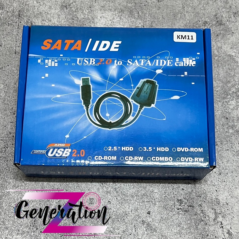 CÁP CHUYỂN USB 2.0 RA SATA + IDE KM11
