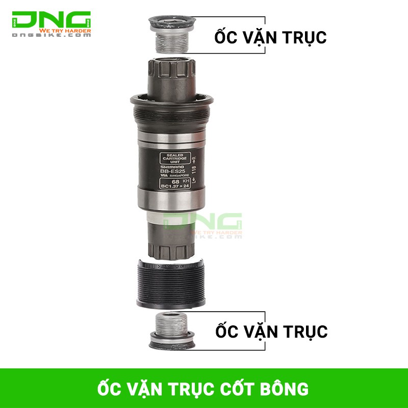 Ốc vặn trục cốt bông xe đạp