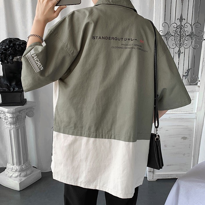 Áo Sơ Mi Tay Lỡ, Áo Khoác Sơ Mi Túi Hộp ZHILIAGHO Vải Kaki Cotton Đẹp Và Thoáng Mát [FASHION SUM