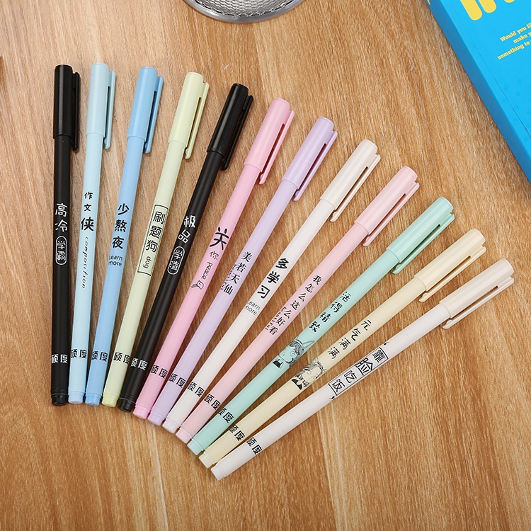Bút Mực Nước Có Nắp Đậy Sáng Tạo Cho Học Sinh / Văn Phòng Ruột bút gel bút gel nhiều màu bút bi nhiều màu bút cute giá rẻ bút bi nước cute bút nhiều màu