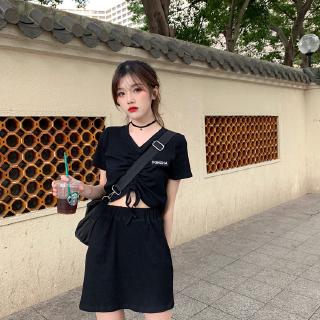 Set Áo Thun Ngắn Tay + Chân Váy Xinh Xắn Thời Trang Dành Cho Nữ