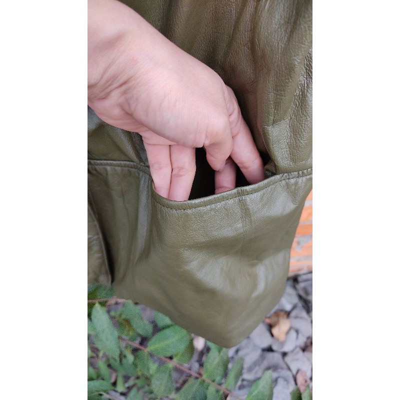 Áo khoác da bò size M