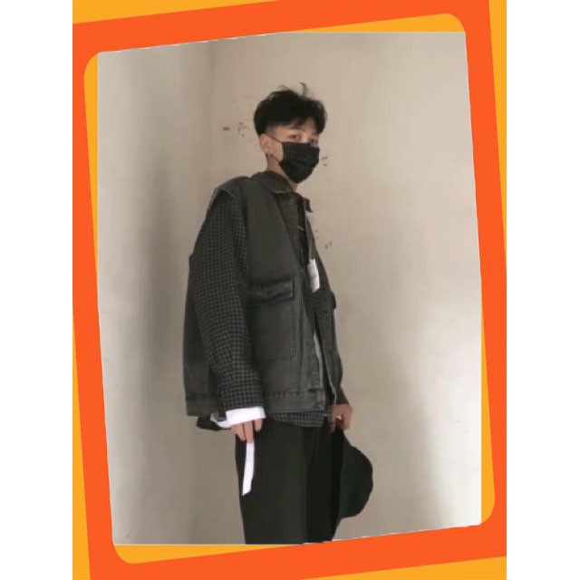 [Freeship - Hàng Auth] Áo Gile Jean unisex hàn quốc | BigBuy360 - bigbuy360.vn