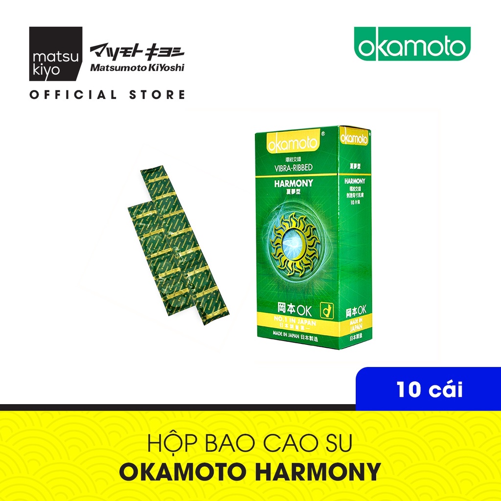 Bao Cao Su Okamoto Harmony Gân Sọc matsukiyo
