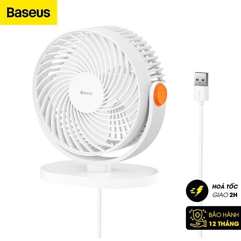 Quạt sạc để bàn di động có thể điều chỉnh góc độ Baseus Serenity Desktop Fan