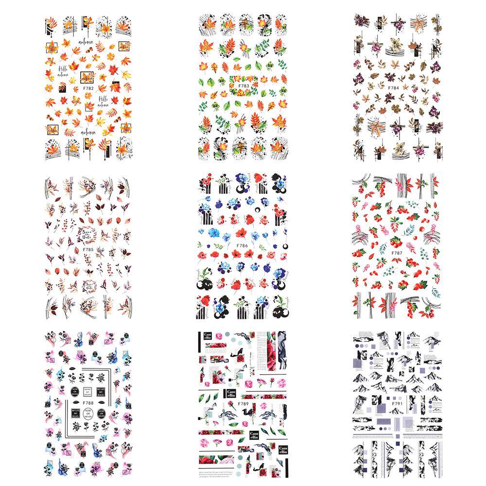 NIUYOU Sticker Dán Móng Nghệ Thuật