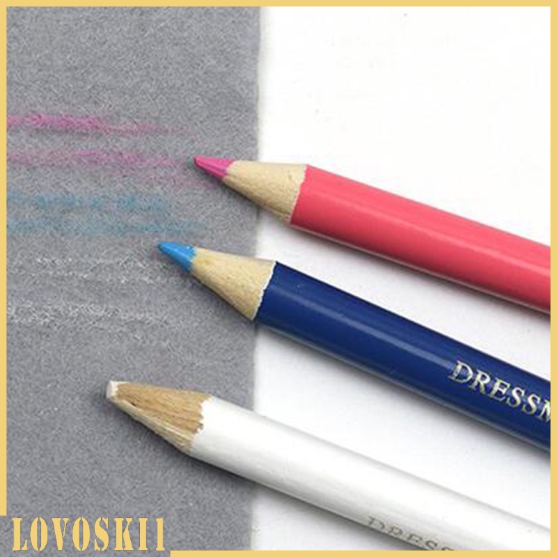 [LOVOSKI1]3Pc Fabric Markers Pen Tailor Chalk Pencil Dressmaking Quilter Vanishing Sewing