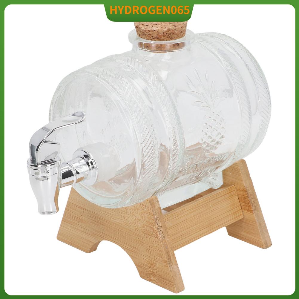 Thùng Đựng Rượu Bằng Thủy Tinh Dày Dặn Có Vòi Rót Cho Nhà Bếp Hydrogen065