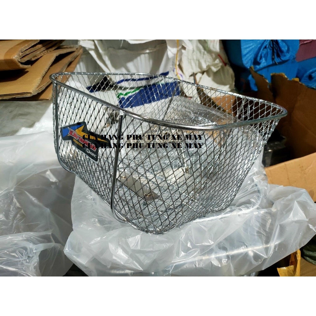 Rổ trước xe Wave, Dream, Sirius xi ken cao cấp
