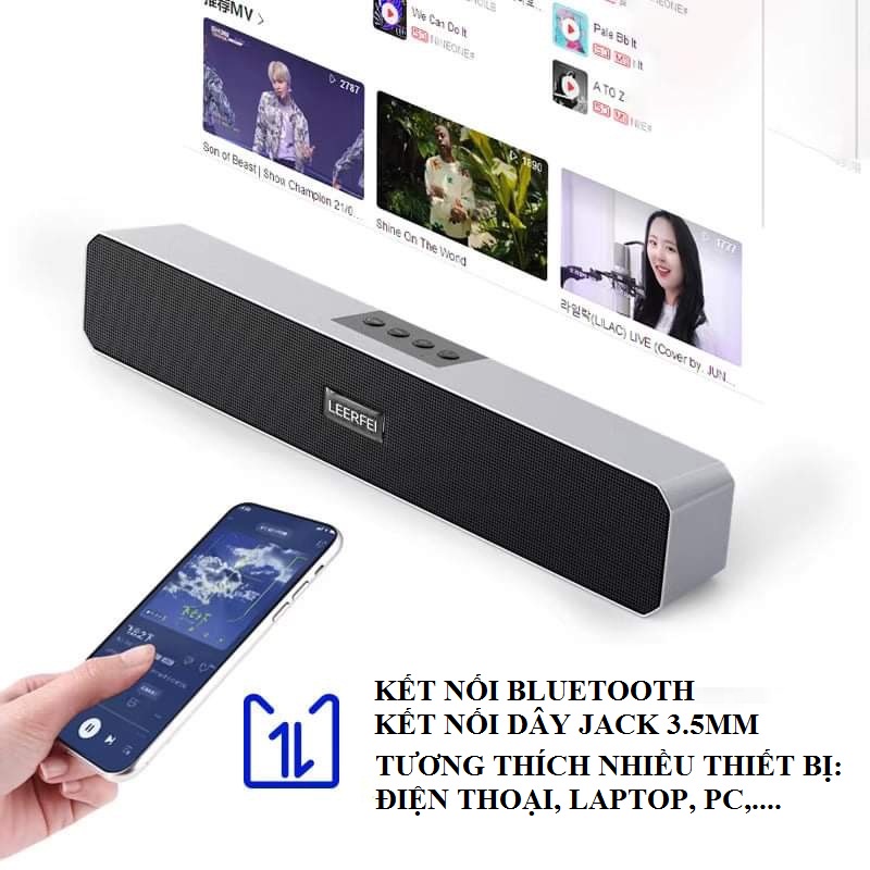 [GIÁ TỐT] Loa Bluetooth, loa máy tính Leerfei Âm Thanh CỰC TRONG CỰC TRẦM Cho Máy Tính, Laptop, Điện thoại, PC,..[CÓ BH]