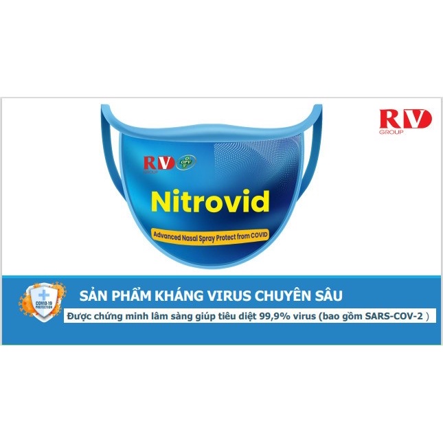 Dung dịch xịt mũi Nitrovid (Khẩu trang dạng xịt) bảo vệ an toàn mũi của bạn