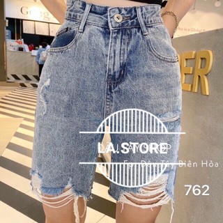 QUẦN SHORT JEAN NGỐ NỮ RÁCH TUA [LA.STORE]