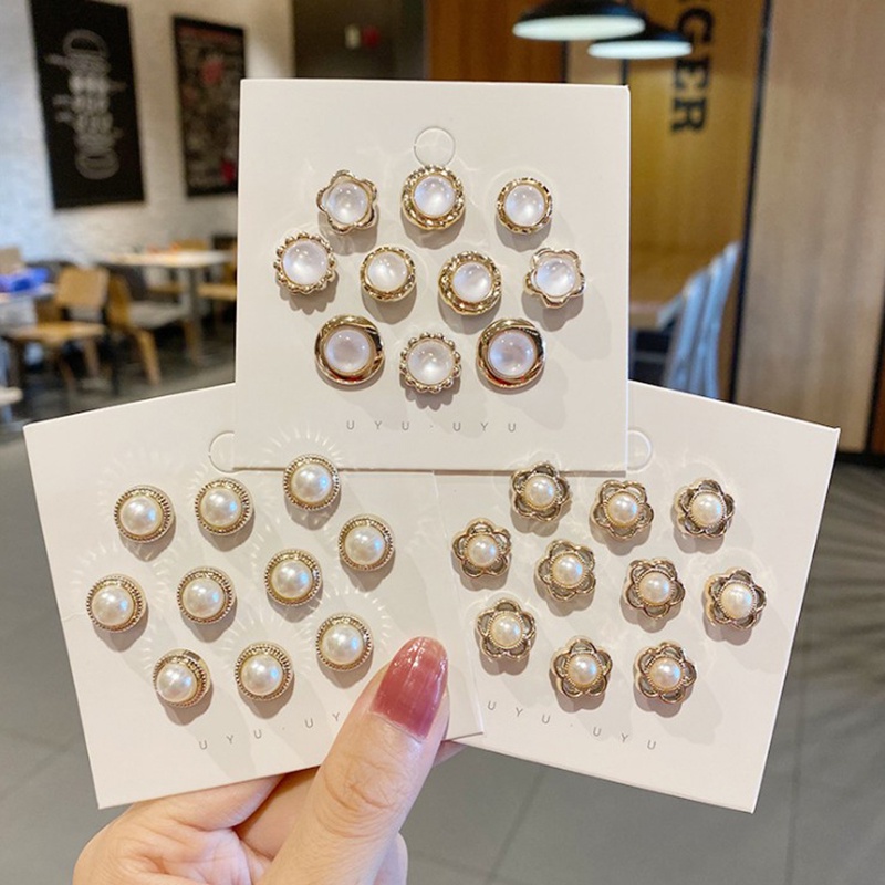 Bộ 10 Chiếc Ngọc Trai Giả Thời Trang Dành Cho Nữ