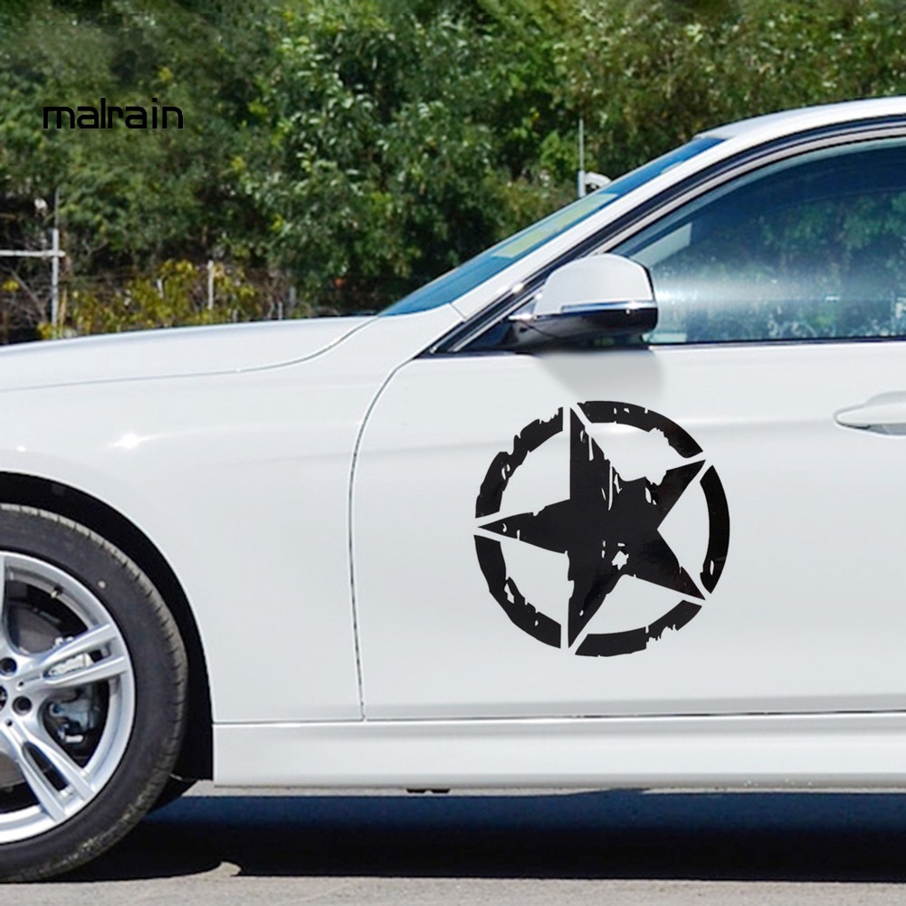Nhãn dán trang trí xe ô tô hình ngôi sao độc đáo