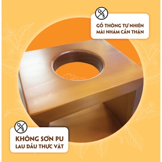 Giá Gỗ Cho Dụng Cụ Pha Cà Phê STARESSO Mini