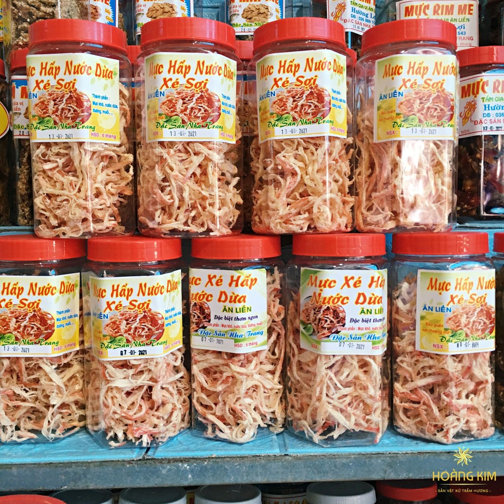 💥 170g Mực xé sợi hấp nước cốt dừa 💥 Thơm ngon khó cưỡng