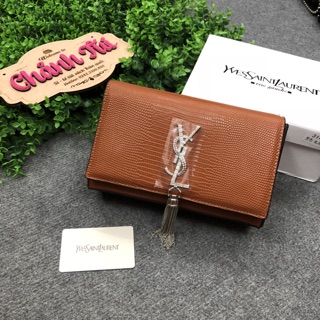 Túi Y.S.L rắn , logo nạm đá (size22) Full box