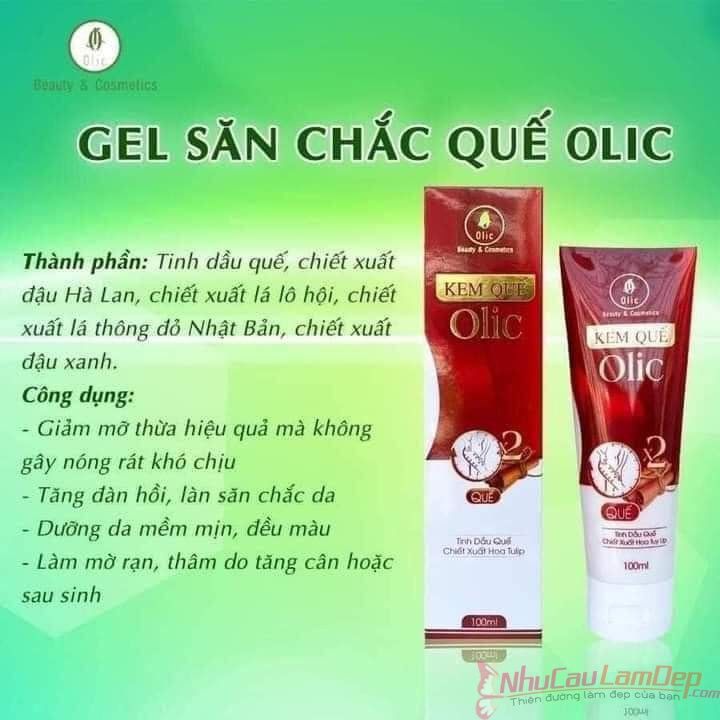 KEM TAN MỠ OLIC - Đánh tan mỡ thừa bụng, mông, đùi, cánh tay 100ml