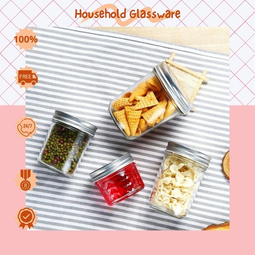 Hũ thuỷ tinh làm sữa chua bánh flan ⛅ JD 100ml ⛅ nắp thiếc chịu nhiệt dễ vệ sinh [ RẺ VÔ ĐỊCH ]