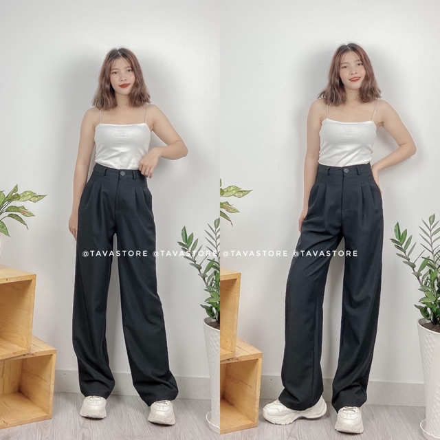 Quần suông nút có đai | BigBuy360 - bigbuy360.vn