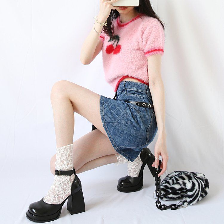 Hàng Mới Về Giày Cao Gót Mary Jane Cao Gót Phong Cách Anh Quốc vintage