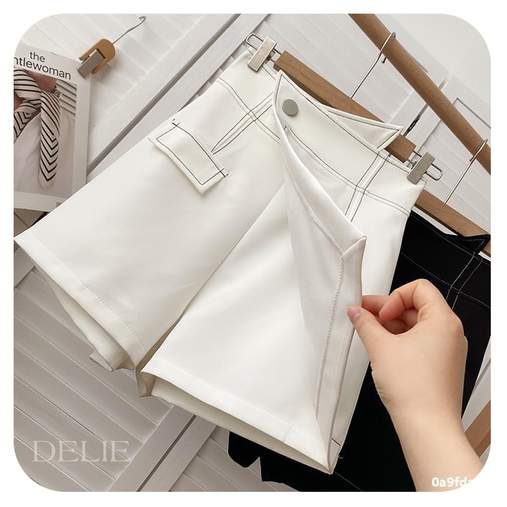 Quần giả váy DELIE quần váy chất kaki 2 lớp dày đứng form phong cách QV01