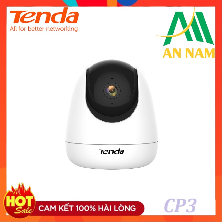 Camera IP Wifi Tenda CP3 1080P FullHD 360° cam ngoài trời CT6 2k full màu ban đêm đèn còi báo động tai chỗ | BigBuy360 - bigbuy360.vn