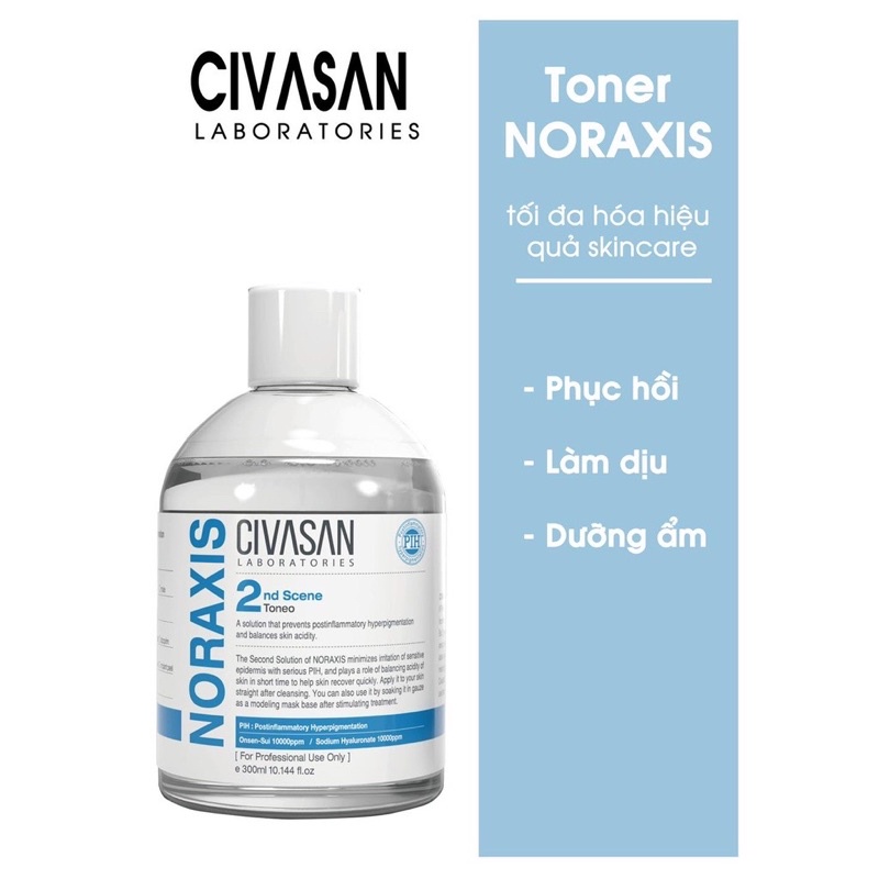 ( MINISIZE HÃNG 100ml kèm chai xịt) Toner cấp ẩm sâu, phục hồi da nhạy cảm mỏng yếu Civasan Noraxis 2nd Scene