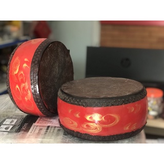 Trống khẩu gỗ mít da trâu không cán